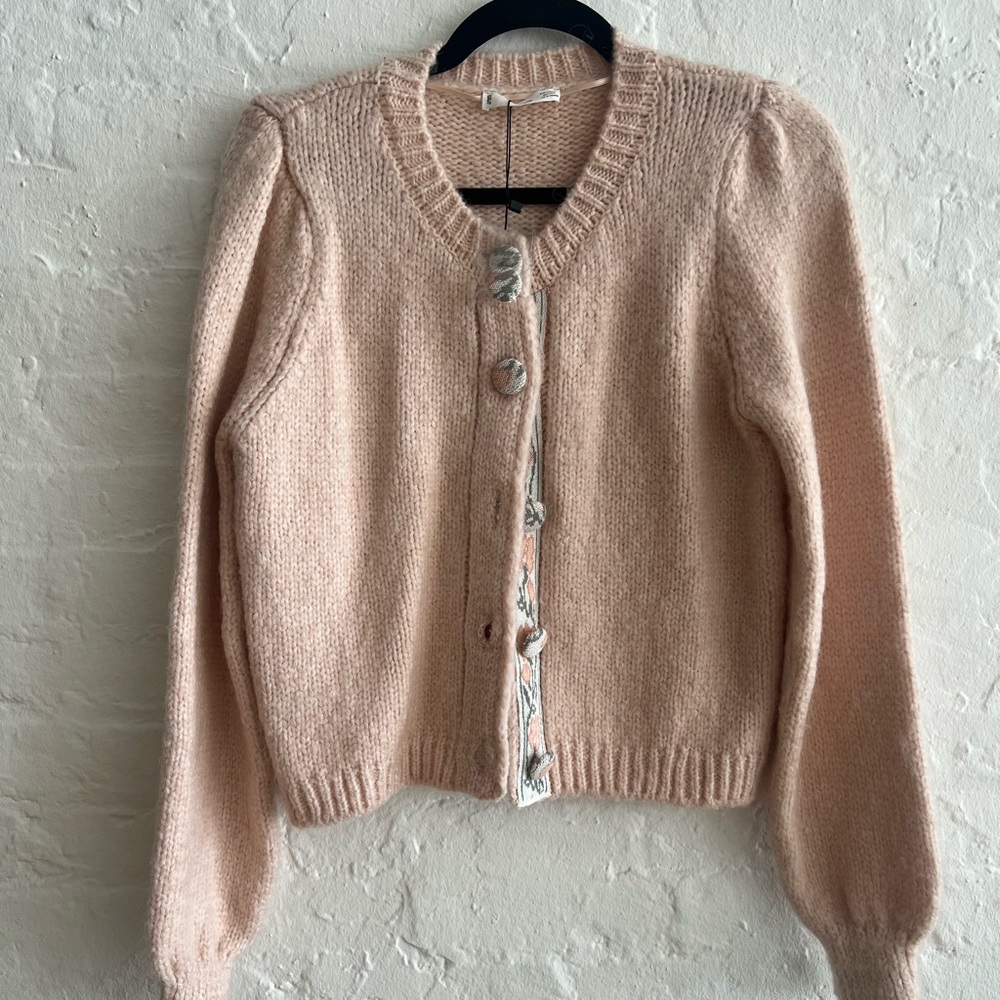 Mango Matilda light Pink knit sweater XS